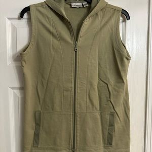 Women’s vest. Spa by Chico’s size 2. Olive green color.